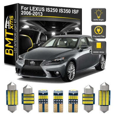 14x Bombillas LED interiores matrícula para LEXUS IS250 IS350 ISF 2006-2013 Foto 1 de 4