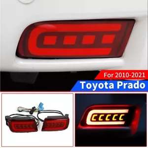 Rear Bumper Reflector Brake Fog DRL Indicator Light For Toyota Prado Land Cruise - Picture 1 of 10