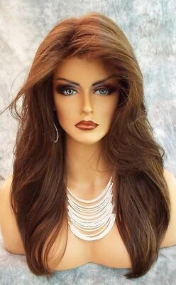 PELUCA "ANGELICA" CUERDA NORIKO CLR MARRÓN MEDIO LARGAS ONDAS FLUIDAS SEXY LINDA 558 Foto 1 de 4