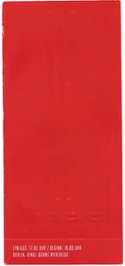 Rammstein In Concert 2013 Berlin Wuhlheide Ticket /Konzertkarte /Eintrittskarte - Bild 1 von 2