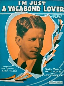 I'm Just a Vagabond Lover 1929 FOX TROT Rudy Vallee Vtg Sheet Music - Picture 1 of 3