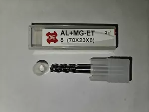 8mm 3Fl Solid Carbide Endmill OSG ALU+MG-ET - Picture 1 of 3