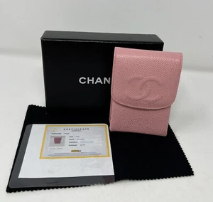 Chanel Pink Cigarette Holder/ Card Cash Case Excellent Condition - Picture 1 of 15