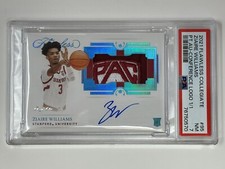 2021 Panini Flawless Collegiate Conference Logo 95 RPA Ziaire Williams 1/1 PSA 7