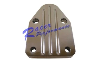 SMALL BLOCK CHEVY FUEL PUMP BLOCK OFF POLISHED ALUMINUM 283 327 350 SBC BallMill - Picture 1 of 1