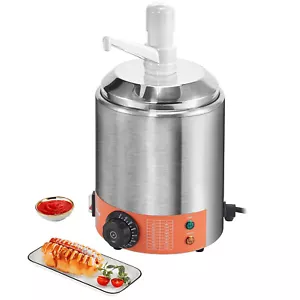 VEVOR 2.3Qt Nacho Cheese Dispenser Pump Electric Sauce Warmer Hot Fudge Warmer - Picture 1 of 12