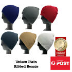 Unisex Ribbed Plain Short Beanie Winter Hat Sports Hiking Outdoor Beanie