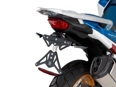 SUPPORT DE PLAQUE D'IMMATRICULATION BARRACUDA INCLINABLE EN ALUMINIUM POUR HONDA - Photo 1/2