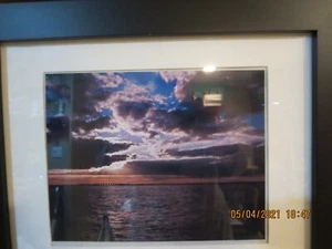 FRAMED & MATTED PHOTOGRAPH OF LONG BEACH ISLAND-STORM COMING- 17" X 14"-#RLP 21A - Picture 1 of 12