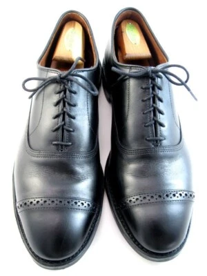 Allen Edmonds  "FIFTH AVENUE" Cap-Toe Oxfords 11.5 E Black DAINITE (306N) - Image 1 of 4