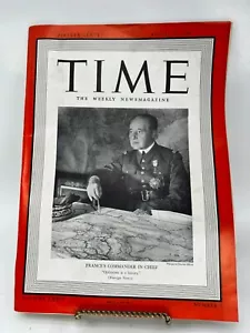 TIME Magazine August 14 1939 Coca-Cola Advertising Original Roosevelt France - Imagen 1 de 8