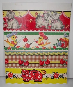 Süß 1940er/50er Jahre SELTEN VTG 8"x10" authentisches Regal Papier Muster Karton *Sie wählen* - Bild 1 von 20