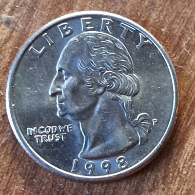 Rare Error 1998pWashington Quarter  - Image 1 of 2