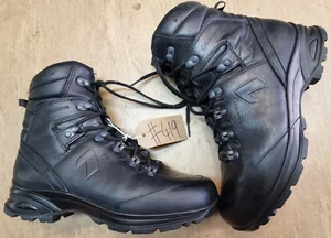 Haix German Army SF Issue Black Leather GoreTex Vibram Combat Boots 8 UK #419 - Picture 1 of 6