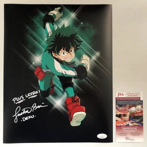 Justin Briner Signed Autographed 11x14 Photo DEKU My Hero Academia JSA COA 17 Cover