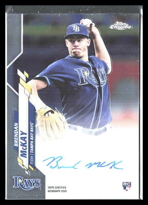 Brendan McKay 2020 Topps Chrome #RA-BM   AU  Auto Rookie Autographs - Image 1 of 2