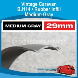 Caravan MOULDING RUBBER INFILL INSERT (10 mtrs) Medium Grey J Mould BJ114 - Picture 1 of 1