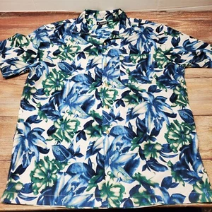 Chaps Ralph Lauren Mens Size Large Short Sleeve Button Up Hawaiian Shirt - Picture 1 of 5