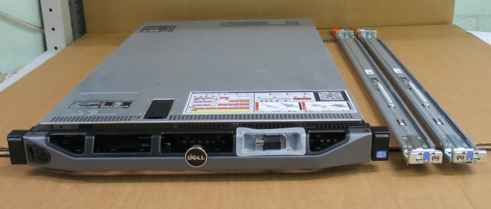 Dell PowerEdge R620 2x Six-Core E5-2620 16GB RAM 2x 146GB HDD 1U Rack Server  - Image 1 of 1