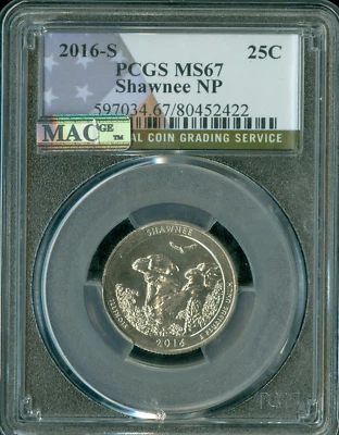 2016 S SHAWNEE PCGS MS67 PQ MAC SPOTLESS  * - Image 1 of 2