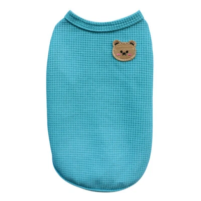 Pet Clothes Puppy Waffle T Shirt Vest Clothing Cute Small Dog Clothes Summer   - Image 1 of 4