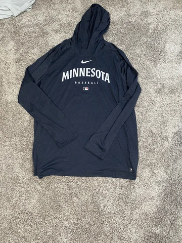 Mens Minnesota Twins  Nike Dri Fit Hoodie Large Tried On Only Cover