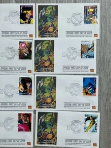 8 VINTAG MARVEL X-MEN MONGOLIAN FIRST DAY ISSUE STAMP & ENVELOPE 06/20/1995 - Picture 1 of 6
