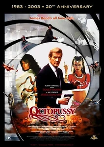 VINTAGE 007 Octopussy | James Bond Theatrical Film Poster | A3 Modern Art Print - Picture 1 of 3