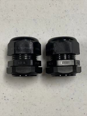 NEW, AMPHENOL/ HSK PG21 LIQUID TIGHT CORDGRIP CONNECTOR, CABLE GLAND A10-CSPG21 - Image 1 of 4