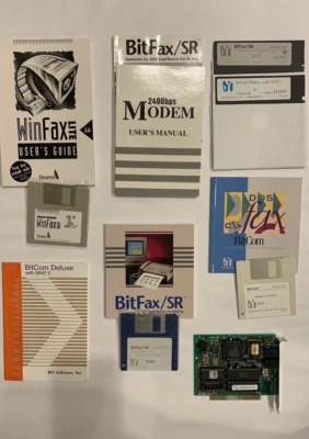 Vintage Computer Bundle - Internal Modem, Miscellaneous Software, Manuals - Image 1 of 4