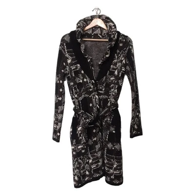 Auténtico abrigo para mujer ANTEPRIMA - negro marrón blanco Foto 1 de 4