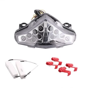 Motorrad Bremsblinker Rücklicht für Kawasaki EX650 2010 2011 2012 Klar - Picture 1 of 5