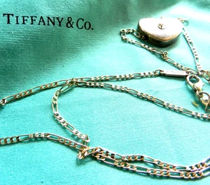 NECLACE MODERN TIFFANY & Co W/DIAMOND , CHAIN 24" LONG - 0.925 STERLING SILVER - Picture 1 of 14