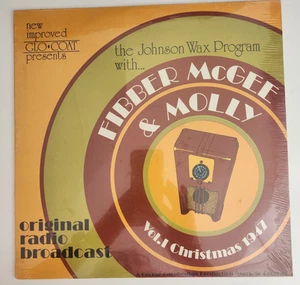 Fibber McGee & Molly Vol. 1 Christmas 1947 Johnson Wax LP Vinyl Record Sealed - Foto 1 di 2