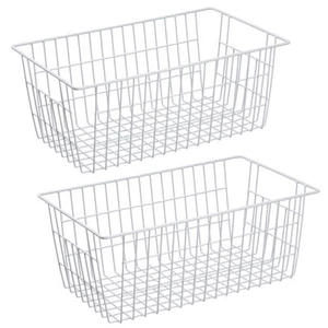 Freezer Baskets Wire Storage Baskets Closet Baskets Bin Farmhouse Organizer S... - Picture 1 of 7