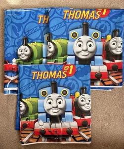 3 pieces of Thomas & Friends Plastic Table Cover Cloth, 135cm x 250cm (preloved) - Picture 1 of 2