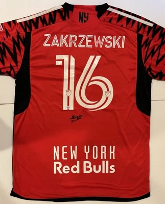 Julian Hall Autographed/Signed Zakrzewski New York Red Bulls Jersey PSA RARE MLS - Image 1 of 4