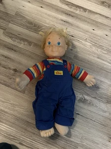 1985 VTG Playskool Hasbro My Buddy Doll Blonde Blue Eyes No Hat Shoe - Picture 1 of 9