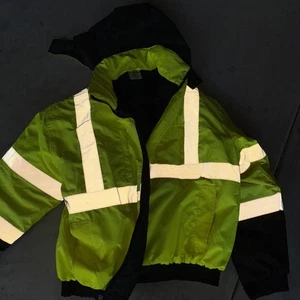 ML Kishigo Premium Black Series Safety Jacket Men’s- Size Large W/Removable Hood - Picture 1 of 3