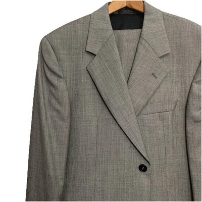 Men's Suit Size 39R Pants 33Wx30L Andrew Fezza Gray Wool & Cashmere Suit - Image 1 of 4