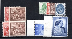 SG 430 432 434 493 MNH 1924 1925 WEMBLEY 1929 PUC 1948 SILVER WEDDING UM - Picture 1 of 1