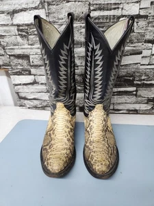 Cowtown Eastern Diamondback Klapperschlange Cowboystiefel Herren 9 D   - Bild 1 von 16