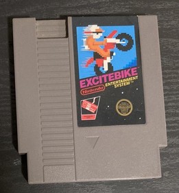 Excitebike, Nintendo NES 5 Screw Cart Only Authentic Tested Working