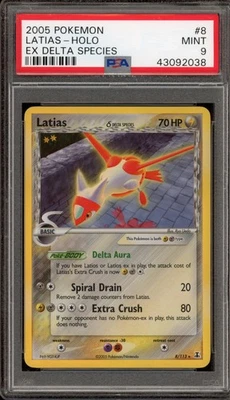 Pokemon Latias EX Delta Species Holo Rare #8 PSA 9 Mint - Image 1 of 2