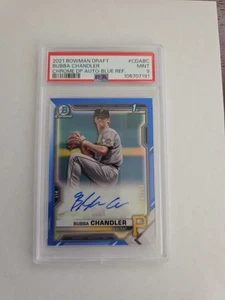 2021 Bowman Draft Bubba Chandler Blue Refractor Auto /150 PSA 9 - Picture 1 of 3