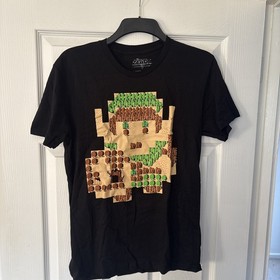 The Legend of Zelda T-Shirt Link Black Nintendo Classic NES Size Medium Lootwear