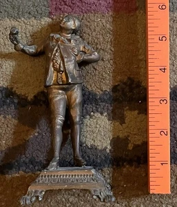 Vintage Metal Man Statue Ruffles - Picture 1 of 7
