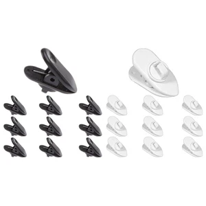 10 pcs Clip Clamp Cable Cord Collar Lapel Shirt Holder for Headphone Earphone - Picture 1 of 14