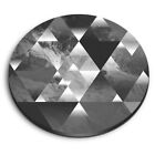 Round MDF Magnets - BW - Abstract Landscape Mountains Art #40905
