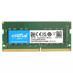 Crucial 8GB DDR4 2666MHz PC4-21300 260-Pin SODIMM RAM Laptop Memory for Macbook - Picture 1 of 4